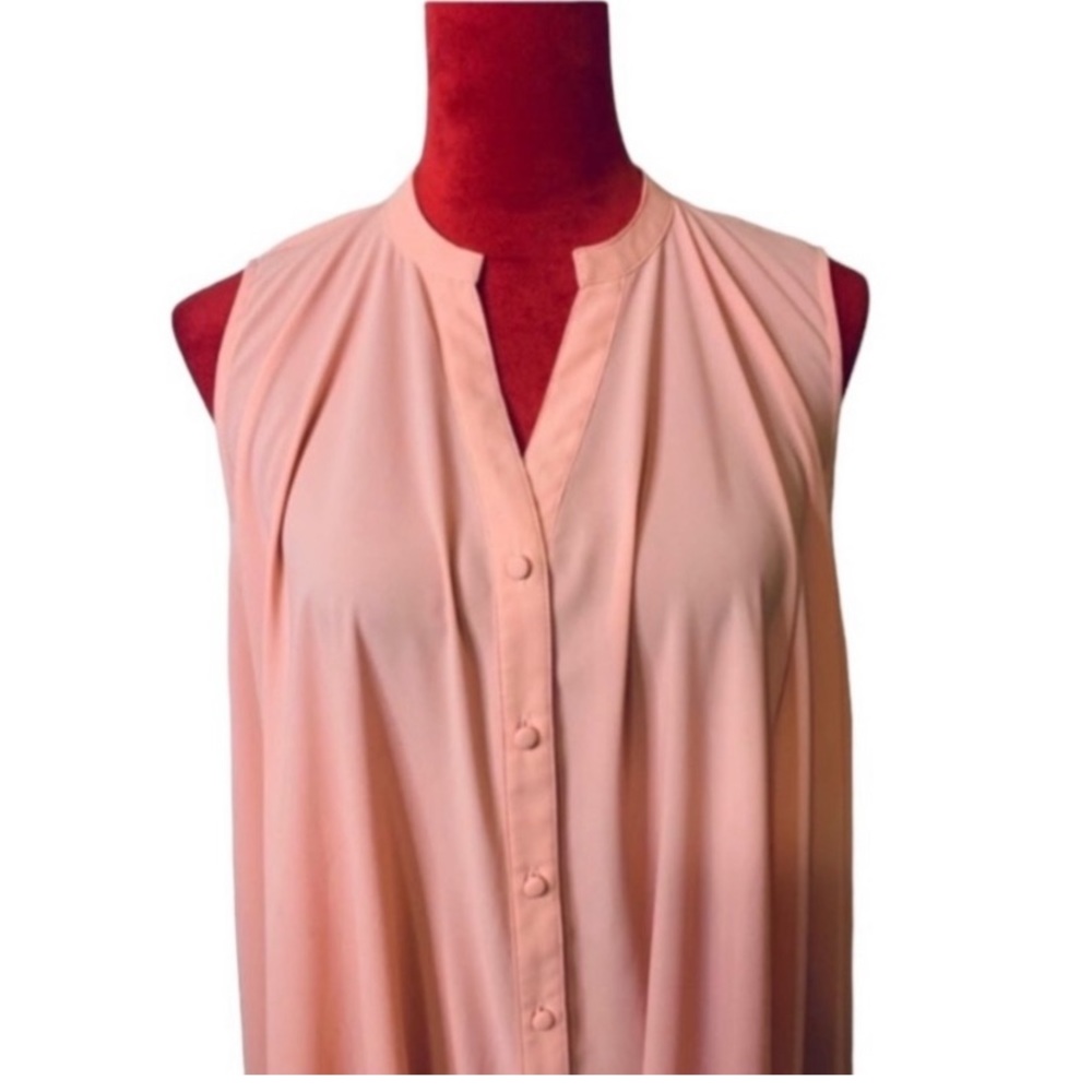 PEACH SLEEVELESS DRESS - Picture 6 of 8
